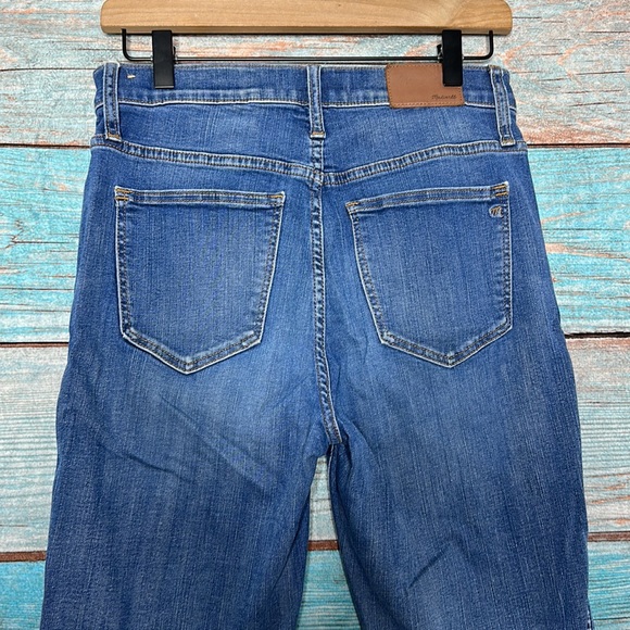 Madewell Blue Jeans Stovepipe Style Size 26 Frayed Hems - Picture 5 of 7